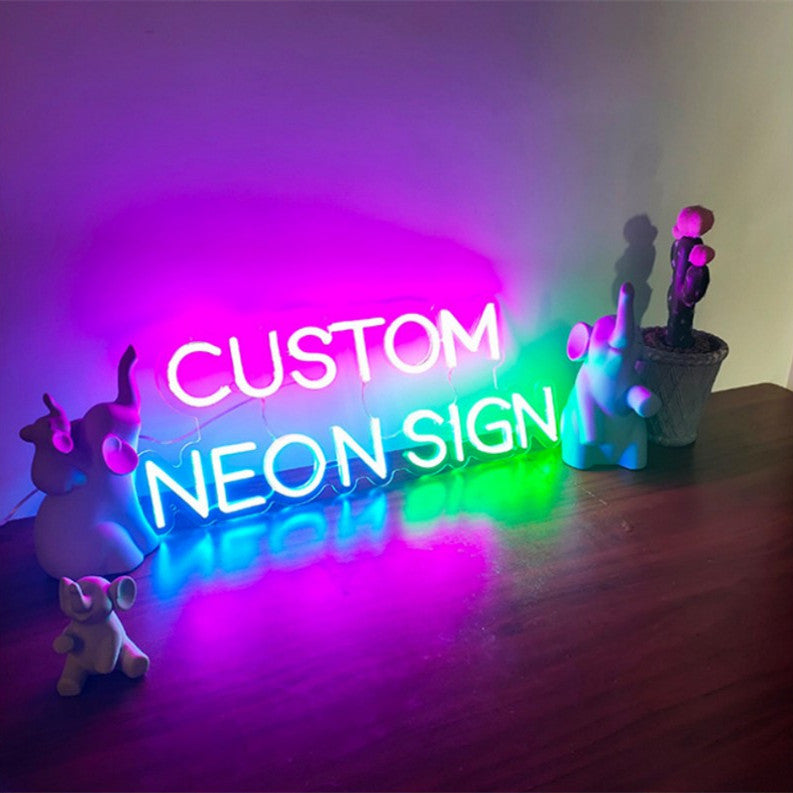 Colorful Neon Letter Modeling Light Custom Neon Sign DIY Colorful Neon Letter Modeling Light Custom Neon Sign DIY